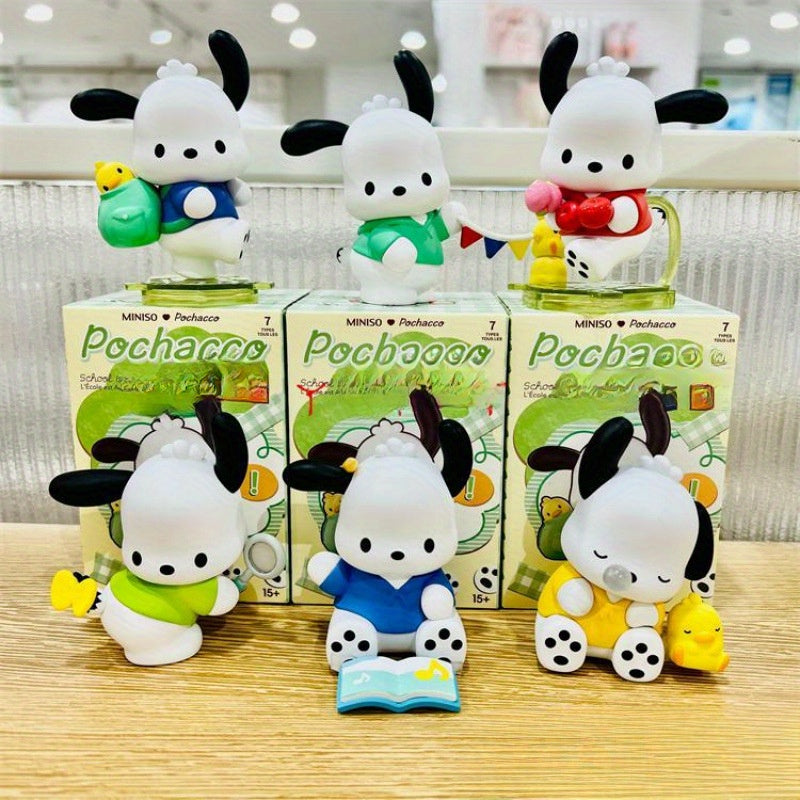 MINISO × Sanrio Pochacco “School Is Fun” Blind Box | Cute Collectible Figurine