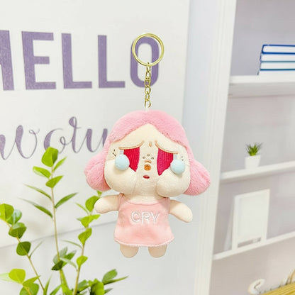 POP MART Crybaby Plush Keychain – 13cm Soft Character Accessory