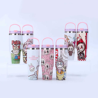 Labubu 30oz Tumbler | Double‑Wall Stainless Steel Cup • Kawaii Designer Drinkware for Fans & Collectors