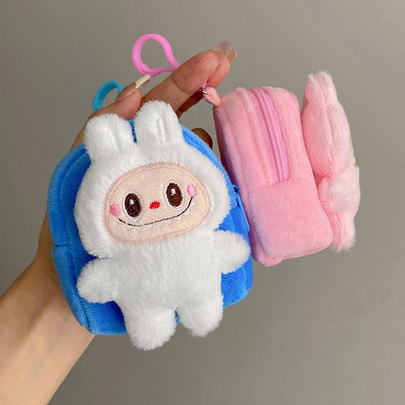 Labubu The Monsters – Plush Backpack Coin Purse | Mini Zipper Pouch