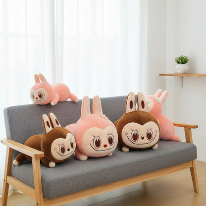 Plush Labubu Pillow Stuffed Toy 40–80cm | Soft Kawaii Cushion • Cute Collectible Gift