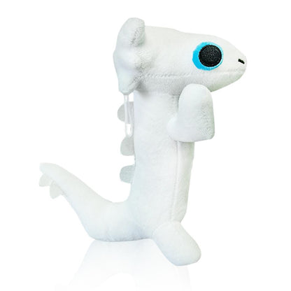 Toothless & Light Fury Plush Toy – 25cm | How to Train Your Dragon | Soft Stuffed Toy White