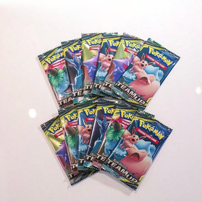 Booster Box Pokémon Trading Card Game Sun & Moon—Team Up Multicolor 6 Packs