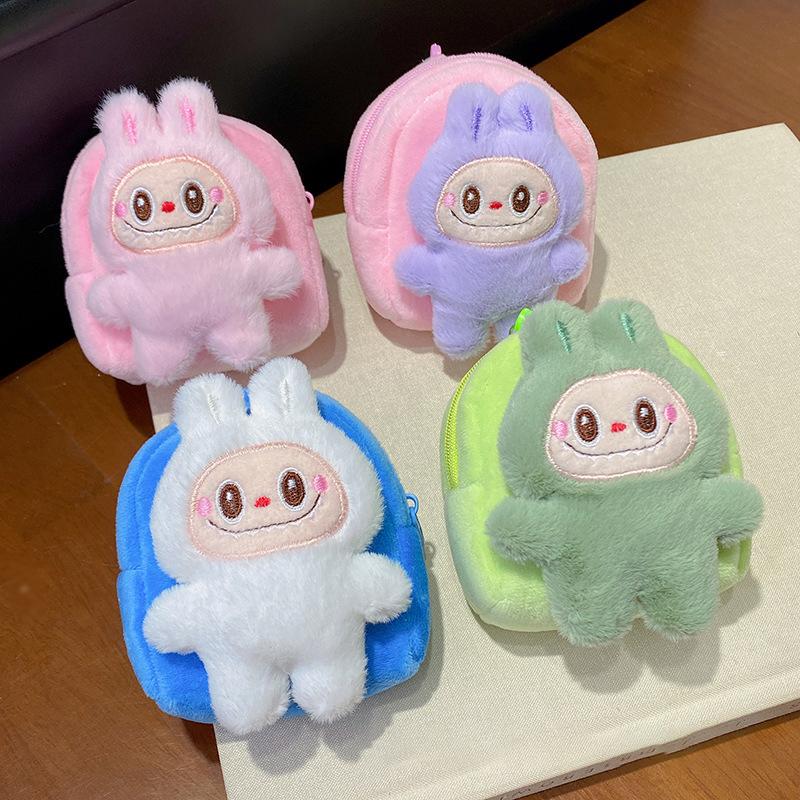 Labubu The Monsters – Plush Backpack Coin Purse | Mini Zipper Pouch