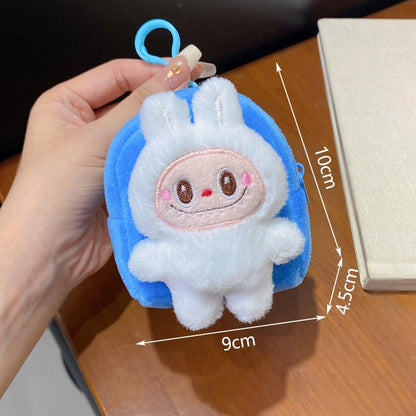 Labubu The Monsters – Plush Backpack Coin Purse | Mini Zipper Pouch