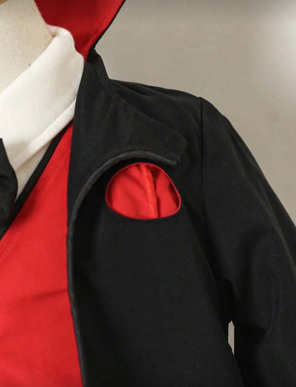 Baby/Toddler Vampire Costume – 3-Piece Halloween Outfit with Red Vest, Black Trousers & Cloak Jacket | Prince of Darkness Party Wear (6M–3Y)