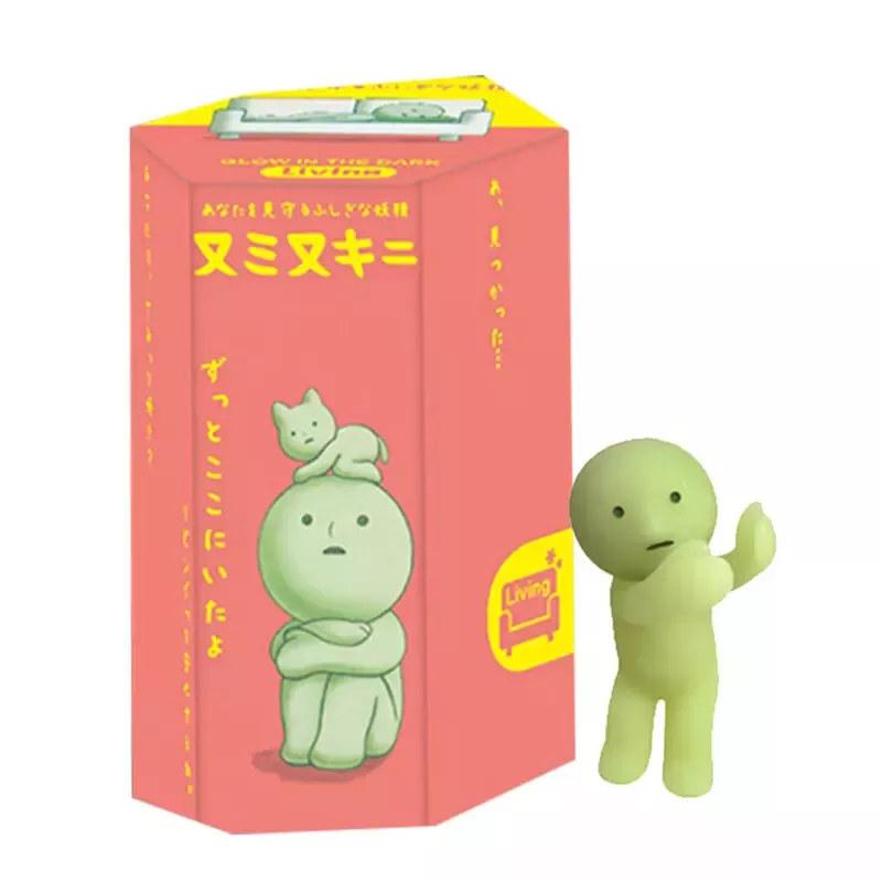 Smiski Hippers Toilet Glow-in-the-Dark – Mini Blind Box Figure | Stick-On Character Toy Multicolor D