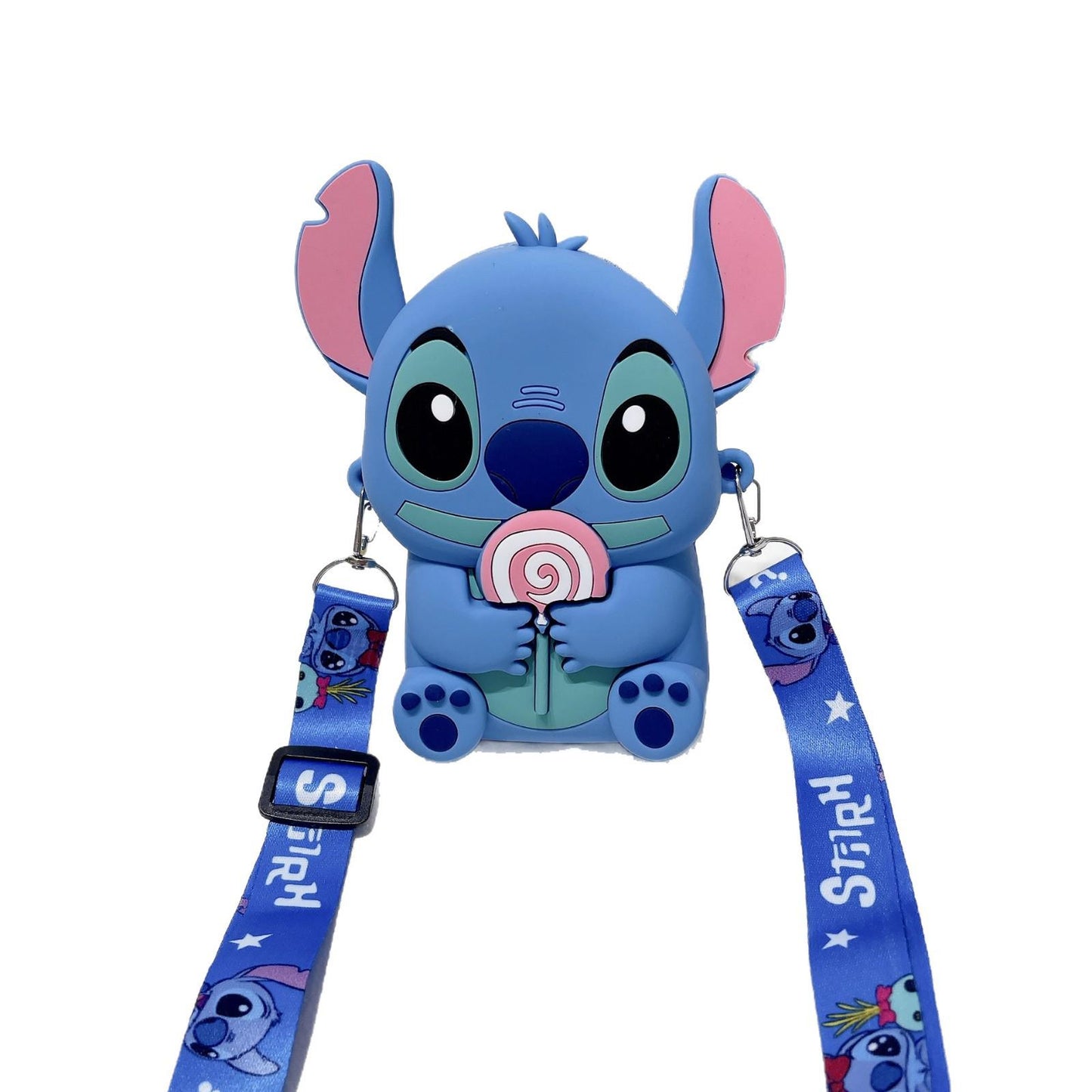 Stitch Silicone Kids Wallet | Cute Crossbody Coin Bag • Cartoon Shoulder Purse for Children