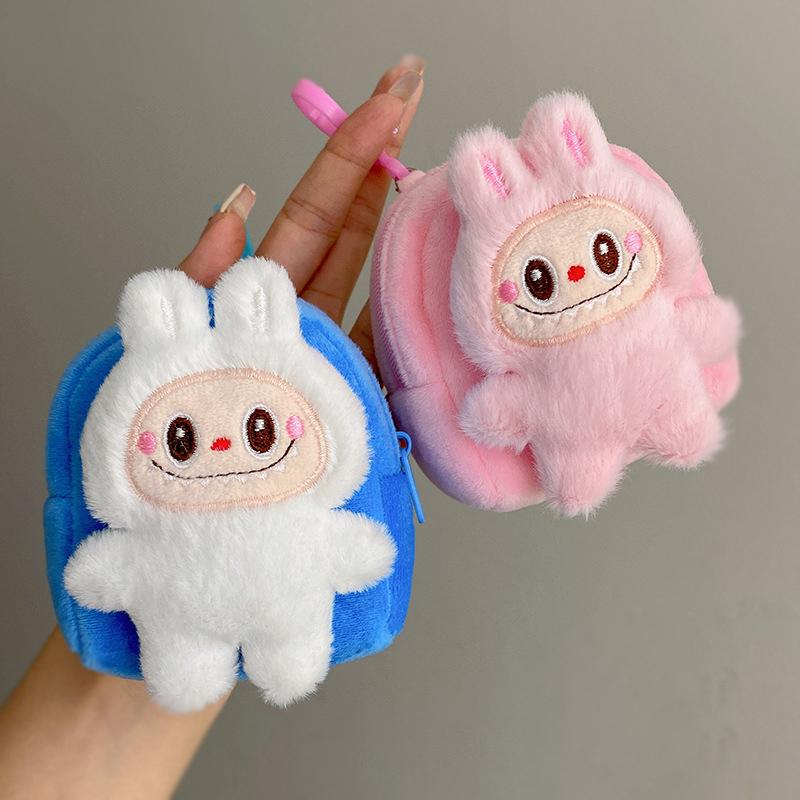 Labubu The Monsters – Plush Backpack Coin Purse | Mini Zipper Pouch