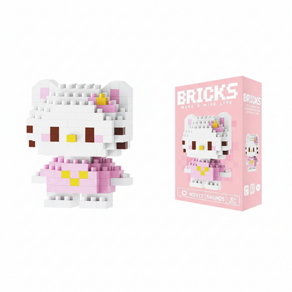 Make A Wise Life – Cartoon & Character Nano Block Building Sets | Mini Brick Figures for Kids & Collectors Multicolor Hello Kitty