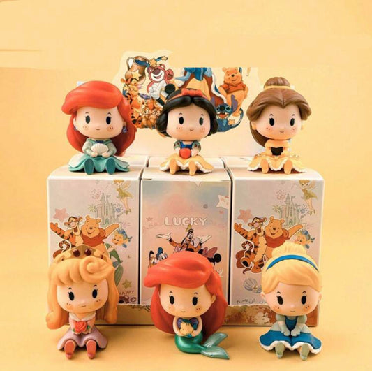 Disney Princess Figurines Blind Box Collectible Series Random