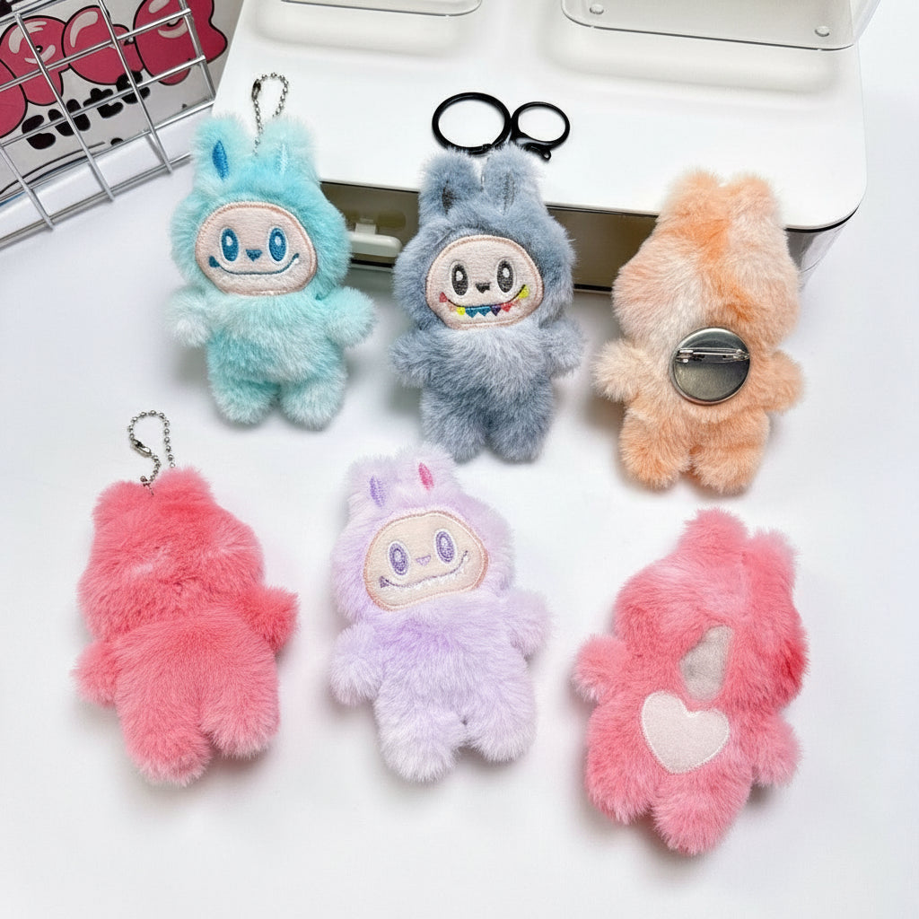 Labubu The Monsters – 3rd Gen Plush Keychain Doll | 12–15cm Backpack Charm