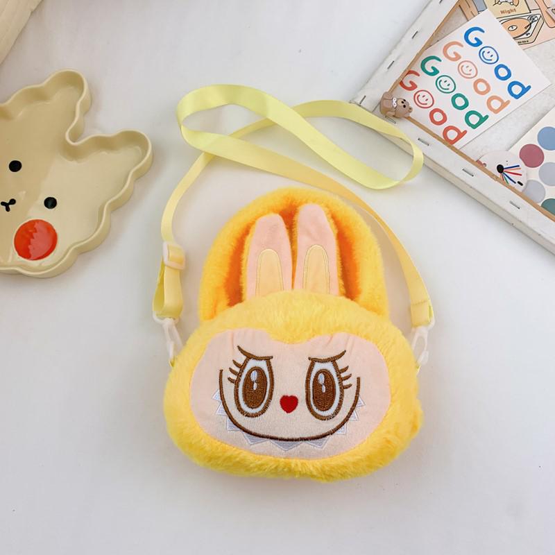 Labubu Party Rag Doll Bag Soft Girl Daily Versatile Messenger Bag Plush Rabbit Doll Bag