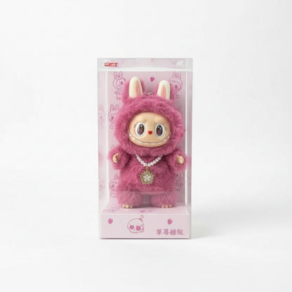 Labubu Mokoko Strawberry Shortcake Series – Velvet Blind Box Plush Toy | Pink Sweetheart Edition Pink