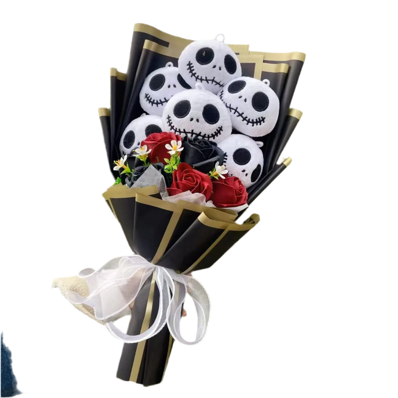 Jack Skellington Plush Flower Gift Bouquet – 40cm | Nightmare Before Christmas Stuffed Toy Arrangement 3