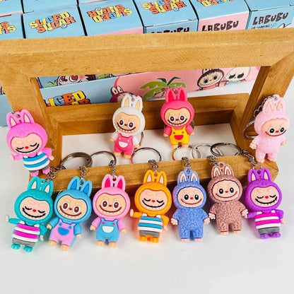 Labubu The Monsters Blind Box Keychain Set – 24-Piece PVC Figure Dolls