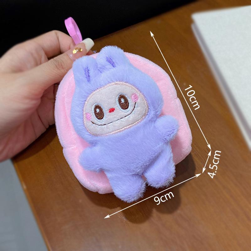 Labubu The Monsters – Plush Backpack Coin Purse | Mini Zipper Pouch