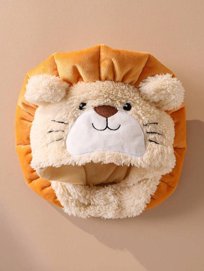 Baby Plush Lion Halloween Costume Outfit – Hooded Hat & Long-Sleeve Jumpsuit (Age Newborn-9M)