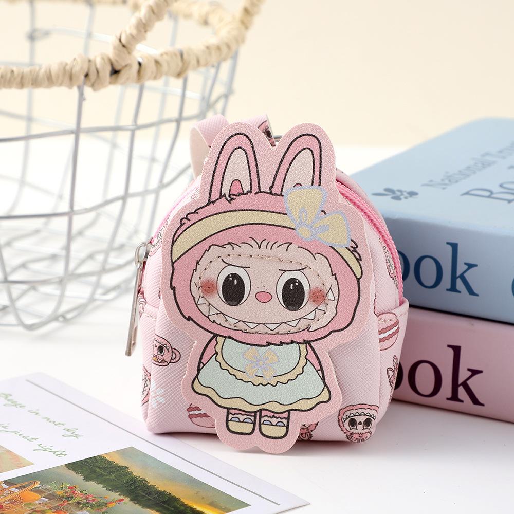 Labubu Coin Purse | Mini Zipper Pouch • Kawaii Accessory Multicolor