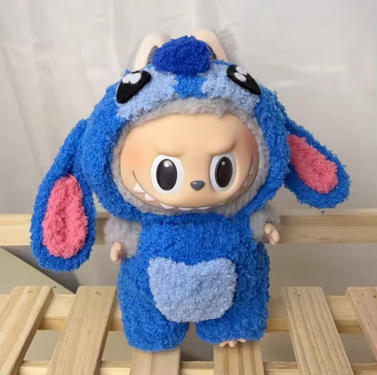 Disney Stitch Doll Fashion Outfit Set – 2PC Clothing for 16.5–17cm Dolls | Labubu-Compatible | Collector Gift