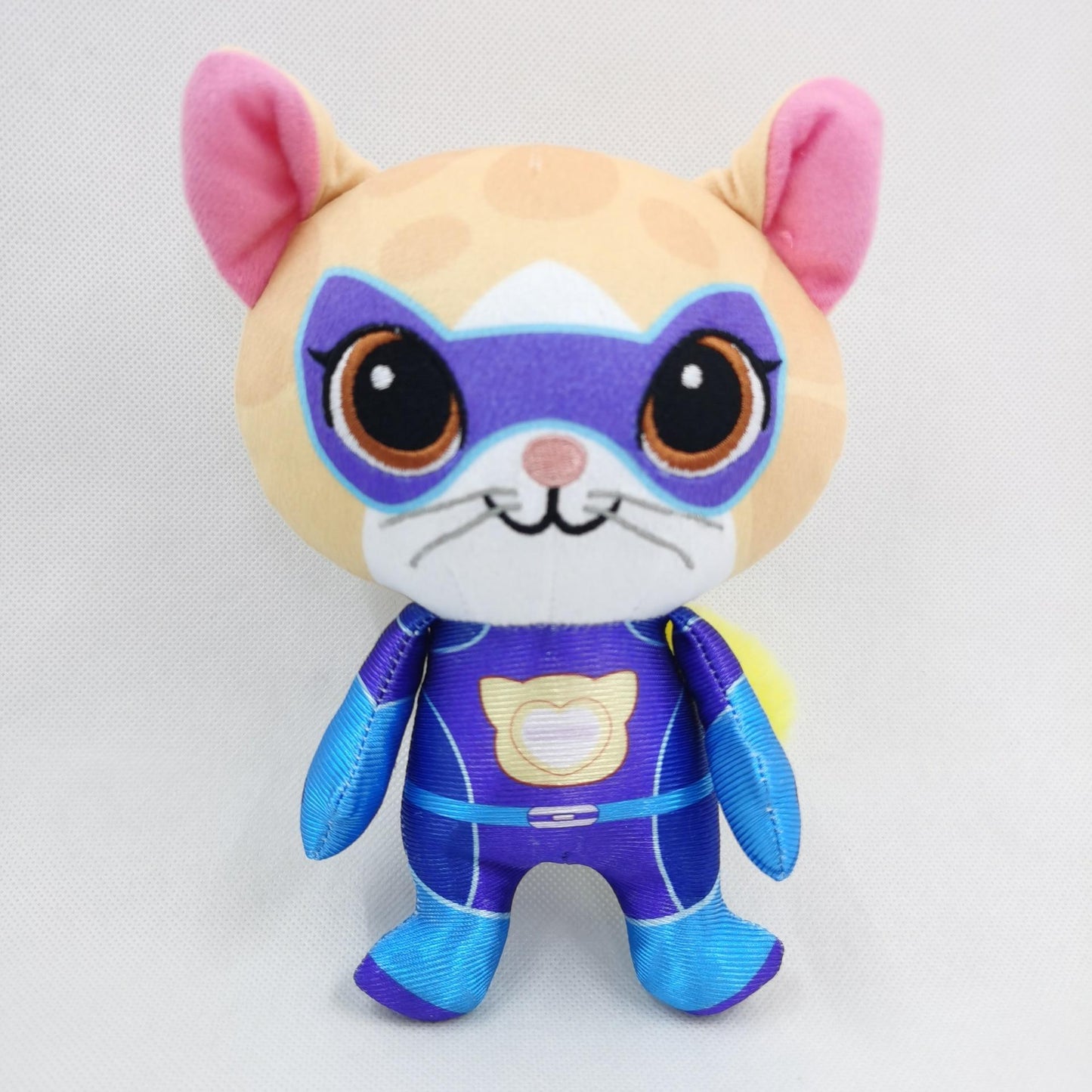 SuperKitties Plush Cat Team – 18cm | Soft Hero Cat Plush Dolls Purple