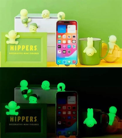 Smiski Hippers Toilet Glow-in-the-Dark – Mini Blind Box Figure | Stick-On Character Toy