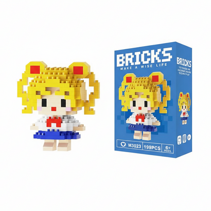 Make A Wise Life – Cartoon & Character Nano Block Building Sets | Mini Brick Figures for Kids & Collectors Multicolor Sailor Moon