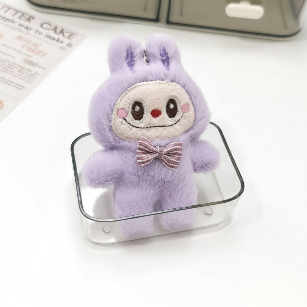 Labubu The Monsters – 3rd Gen Plush Keychain Doll | 12–15cm Backpack Charm Light Purple