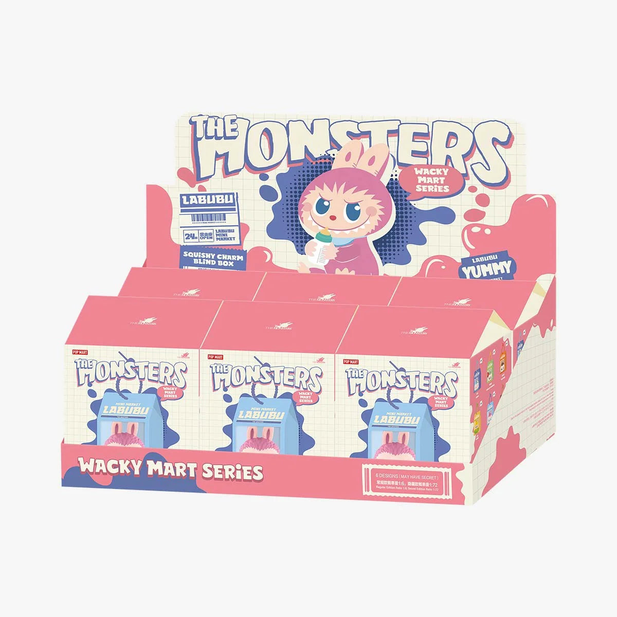 The Monsters Wacky Mart Labubu Squishy Mini Figure