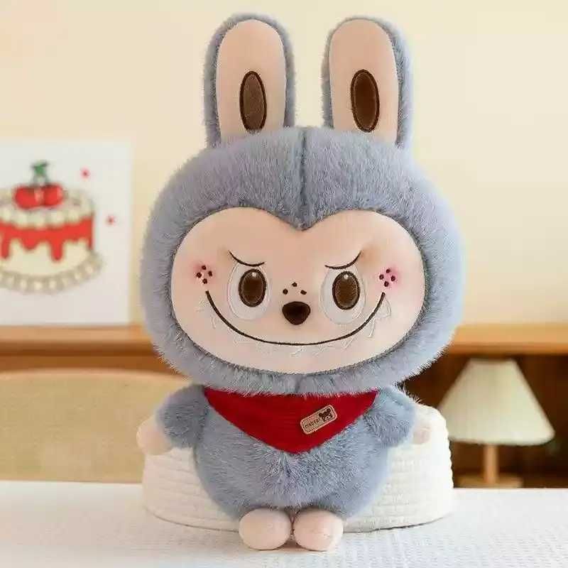 Labubu The Monsters Plush Huggable Pillow – 80cm Soft Stuffed Animal Blue