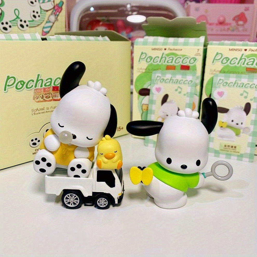 MINISO × Sanrio Pochacco “School Is Fun” Blind Box | Cute Collectible Figurine