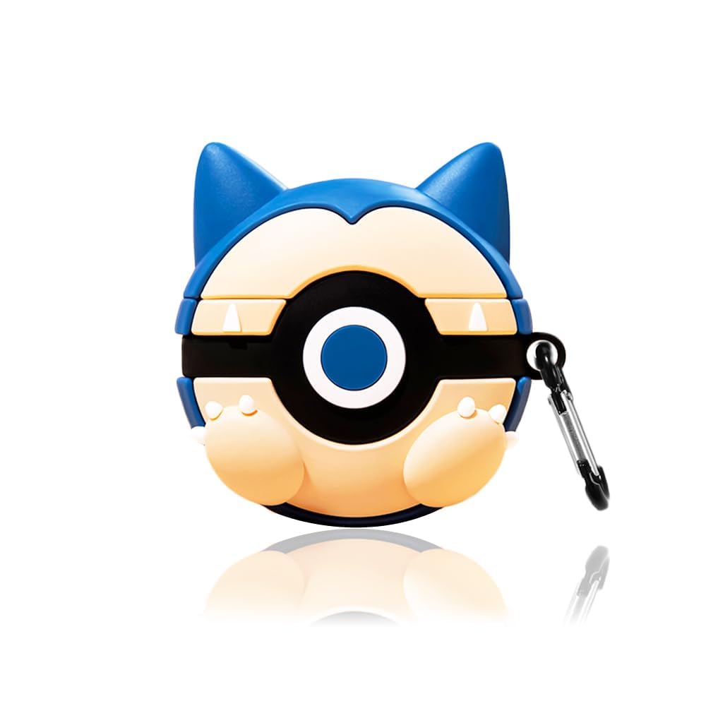 Pokémon 3D Cartoon Silicone Case – AirPods 4th Gen | Wireless Earphone Protective Cover | Pikachu, Snorlax, More Multicolor D