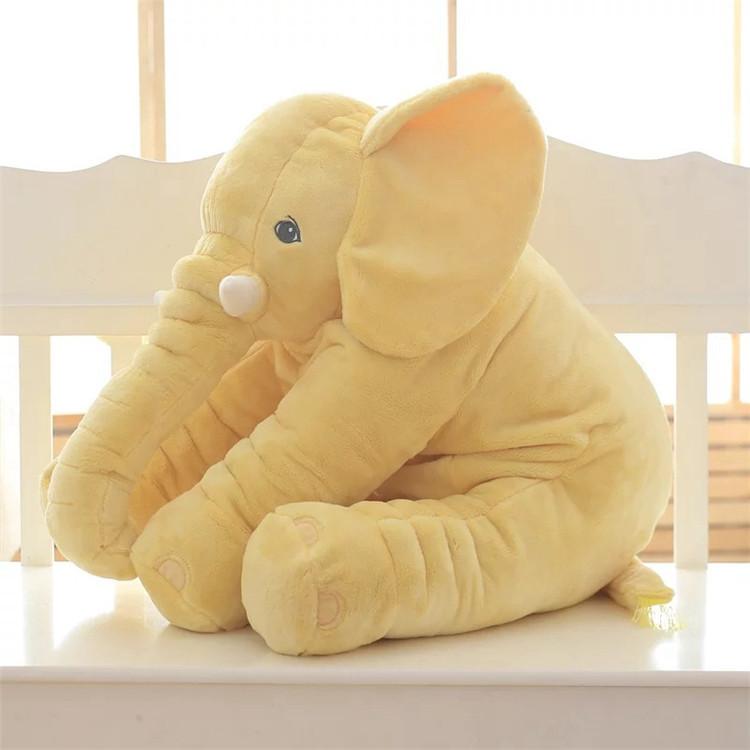Baby Elephant Pillow Stuffed Toy - 40cm 60cm Yellow