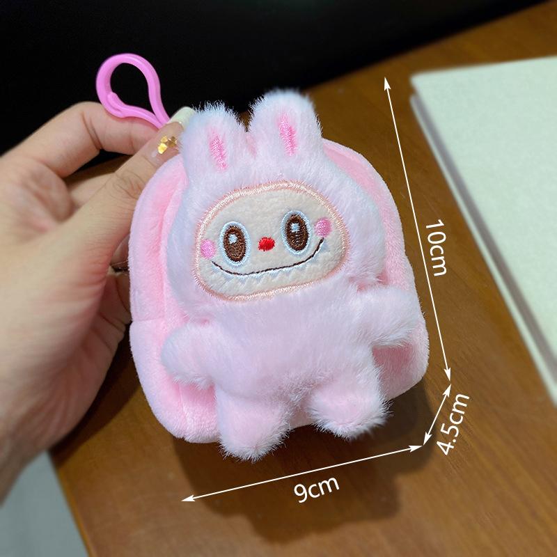 Labubu The Monsters – Plush Backpack Coin Purse | Mini Zipper Pouch
