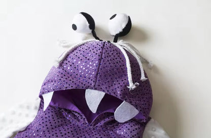 Kids Purple Baby Boo Monster Halloween Costume (Age 24M-7YRS)