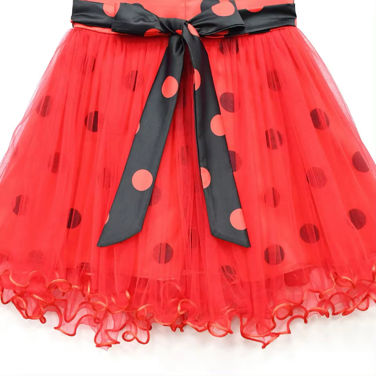Girls Ladybug Dress Bag & Hat Costume (Age 3-10YRS)