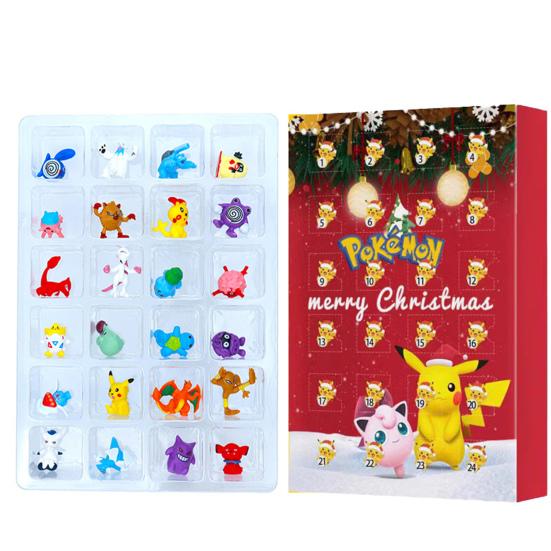 24pcs Pokémon Blind Box Advent Calendar – Christmas Countdown Set | Mini Figures & Decorations