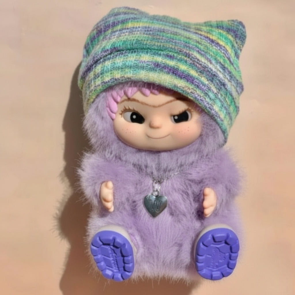 WAKUKU Trendy Party Blind Box – 15cm Plush Figurine Doll | Themed Character Keychain Multicolor E