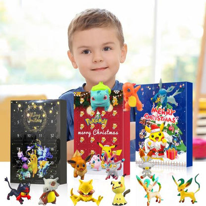 24pcs Pokémon Blind Box Advent Calendar – Christmas Countdown Set | Mini Figures & Decorations