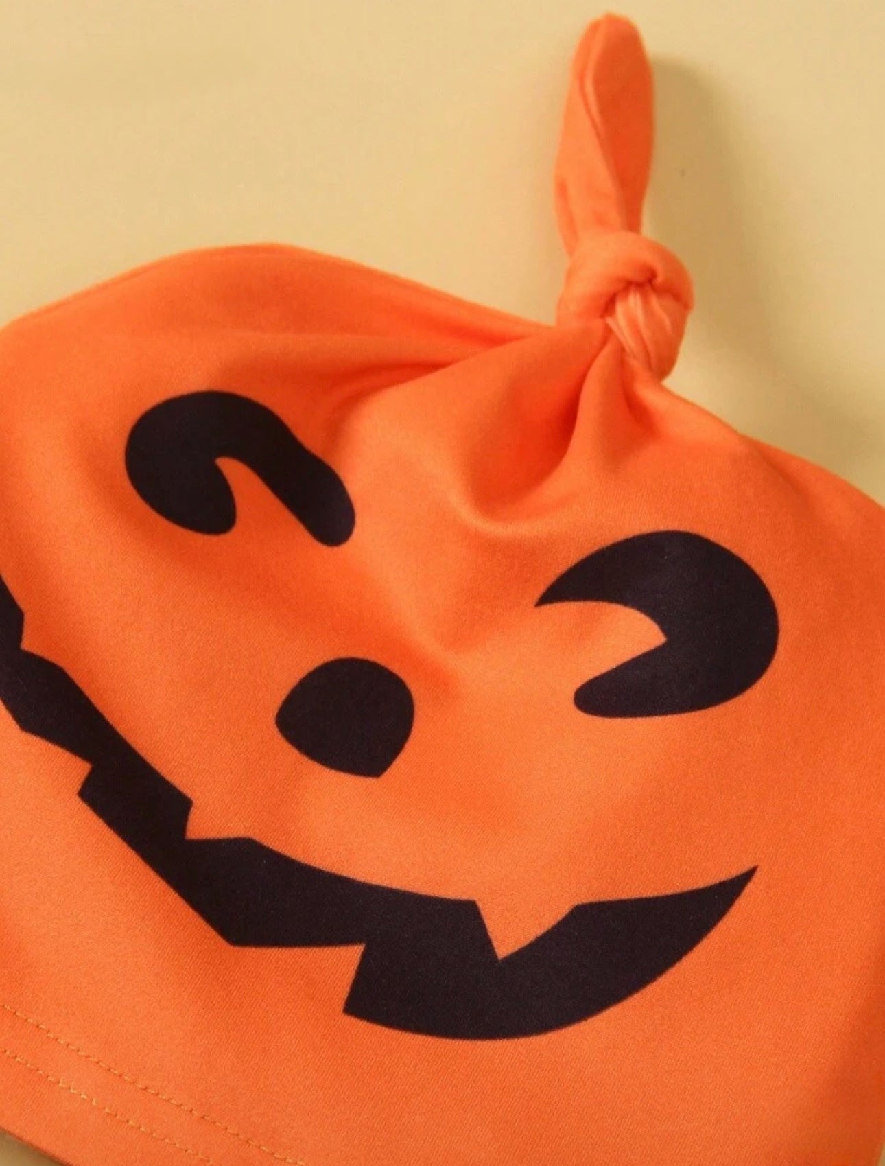 Halloween Baby Outfit Set – 3-Piece Romper, Trousers & Hat | Pumpkin, Bat & Ghost Print | Newborn - 24M