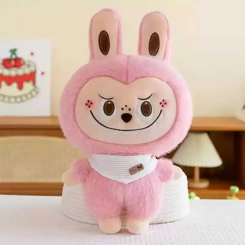 Labubu The Monsters Plush Huggable Pillow – 80cm Soft Stuffed Animal Pink