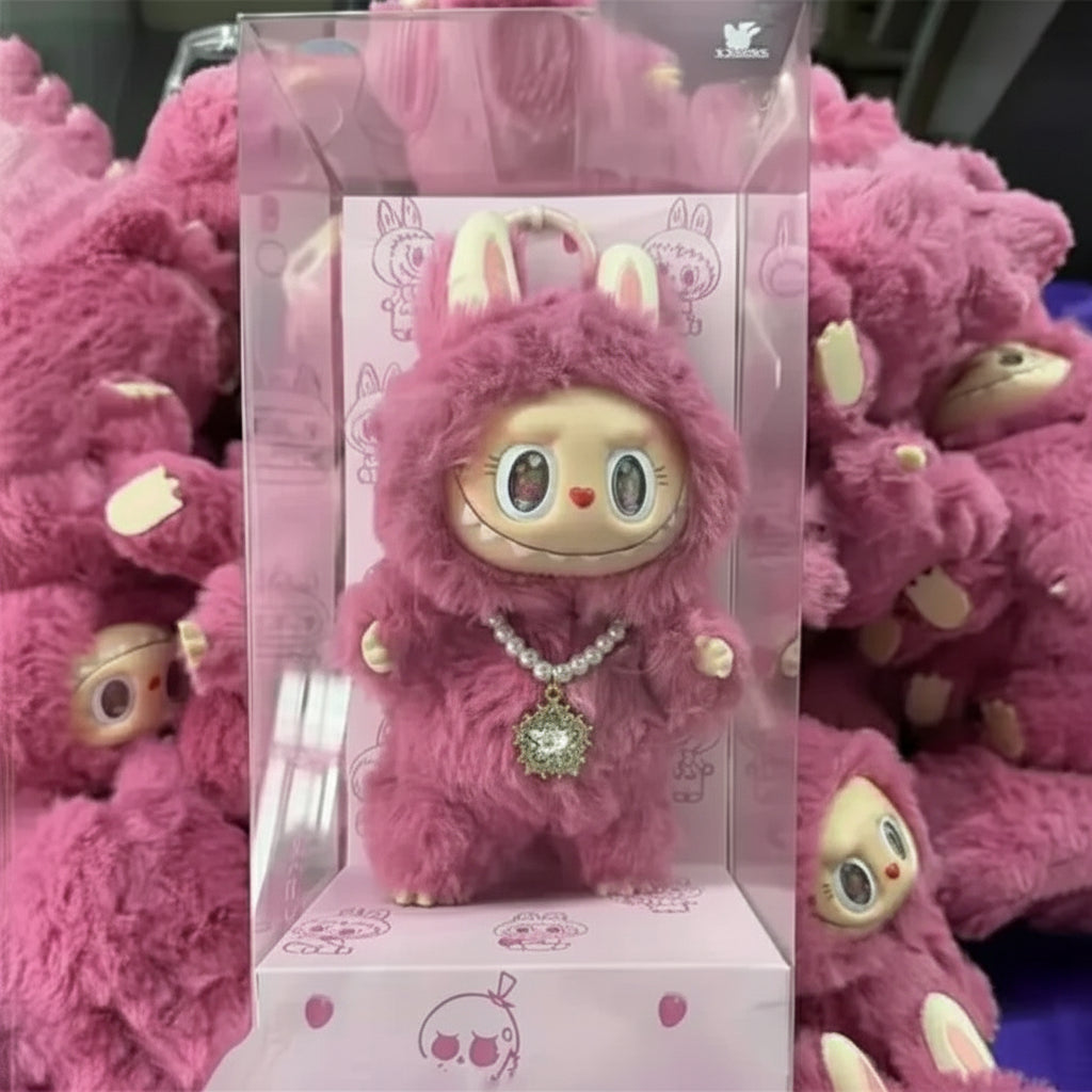 Labubu Mokoko Strawberry Shortcake Series – Velvet Blind Box Plush Toy | Pink Sweetheart Edition