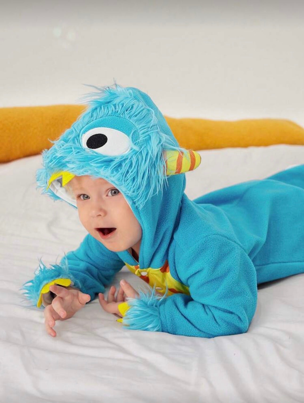 Baby & Toddler Boys Plush Monster Costume – Warm Fleece Party Outfit