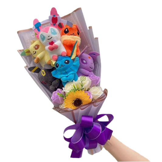 Plush Pokemon Stuffed Teddy Toy Dolls Gift Bouquet