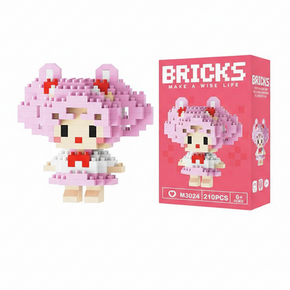 Make A Wise Life – Cartoon & Character Nano Block Building Sets | Mini Brick Figures for Kids & Collectors Multicolor Sailor Chibi Moon