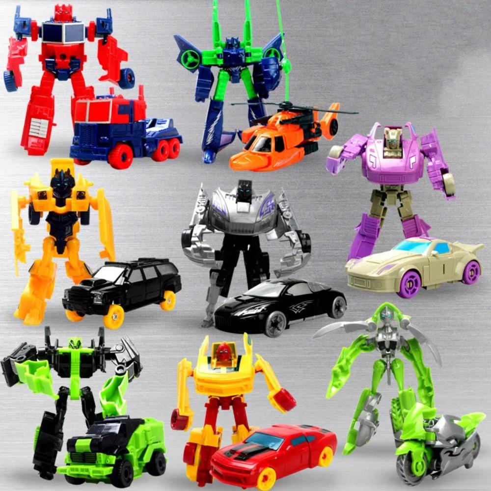 Transformation Robot Car – Multi-Color Building Blocks Toy | STEM Action Vehicle