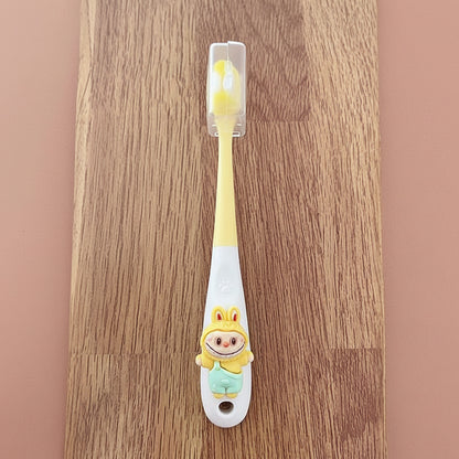 Labubu Kids Toothbrush | Soft‑Bristle Cartoon Brush for Gentle Daily Cleaning Yellow
