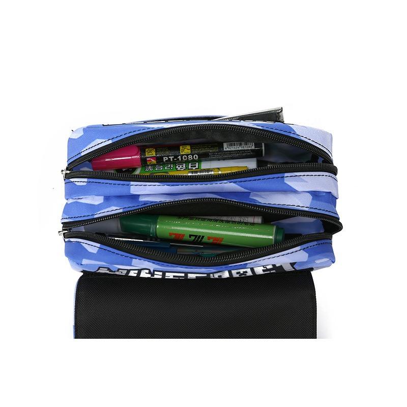 My World Minecraft Pencil Case | 20cm Soft Zip Pouch • Gamer School Supplies