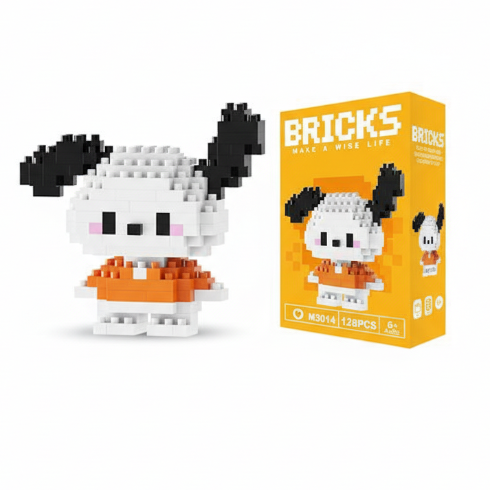 Make A Wise Life – Cartoon & Character Nano Block Building Sets | Mini Brick Figures for Kids & Collectors Multicolor Pochacco