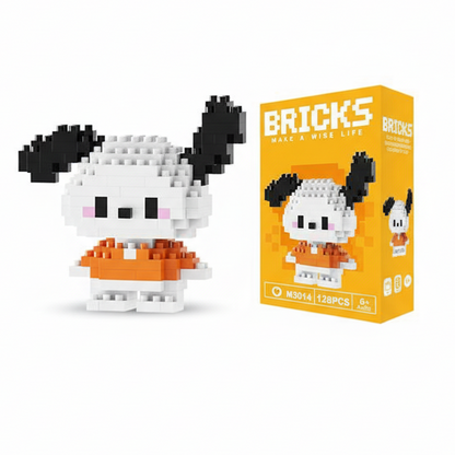 Make A Wise Life – Cartoon & Character Nano Block Building Sets | Mini Brick Figures for Kids & Collectors Multicolor Pochacco